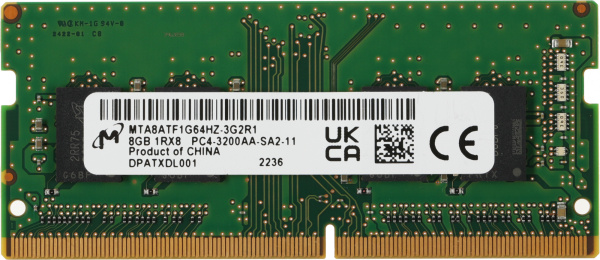 Память DDR4 8GB 3200MHz Crucial CT8G4SFS832A OEM PC4-25600 CL22 SO-DIMM 260-pin 1.2В single rank OEM