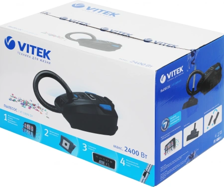 Пылесос Vitek VT-1899 GY 2200Вт серый