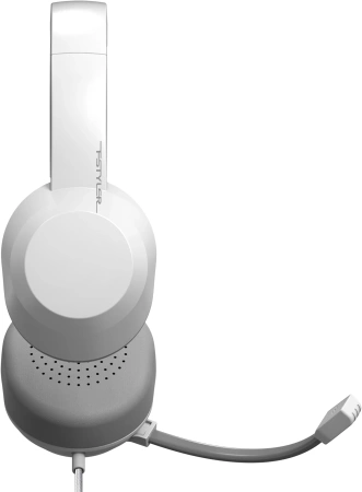 Наушники с микрофоном A4Tech FH150U белый 2м накладные USB (FH150U WHITE)