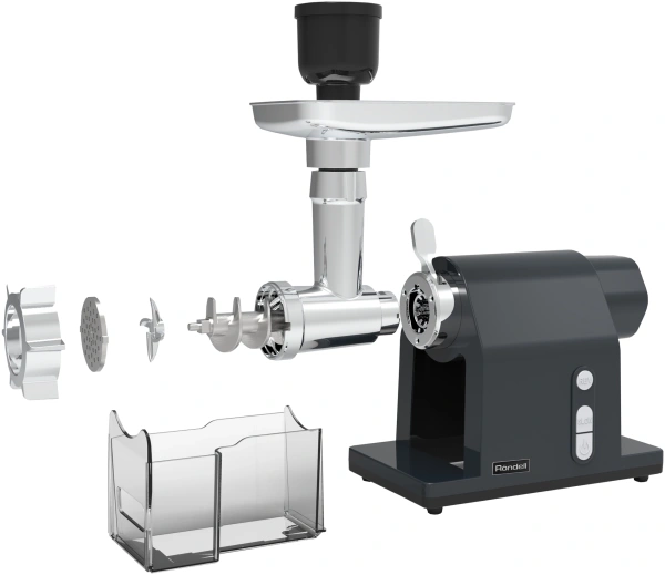 Мясорубка Rondell RDE-1452 2000Вт графит/серебристый
