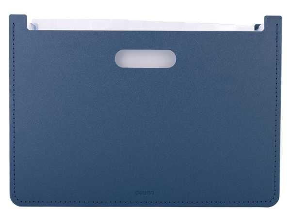 Лоток вертикальный Deli 63951DK-BLUE для бумаг A4 темно-синий полипропилен