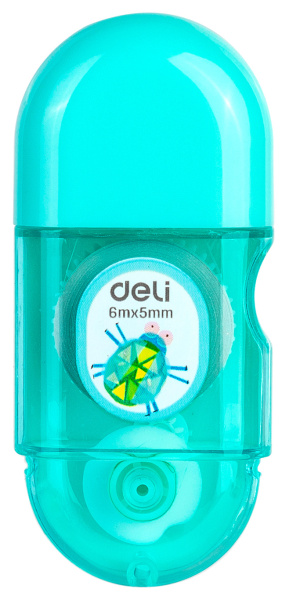 Лента коррект. Deli EH350 6мх5мм ассорти корпус белый блистер