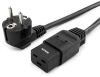 Шнур питания NTSS (NTSS-PC19772) C19-Schuko проводник.:3x1.5мм2 3м 220/250В 16А черный