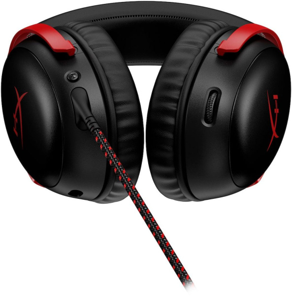 Наушники с микрофоном HyperX Cloud III черный/красный 1.2м мониторные (727A9AA)