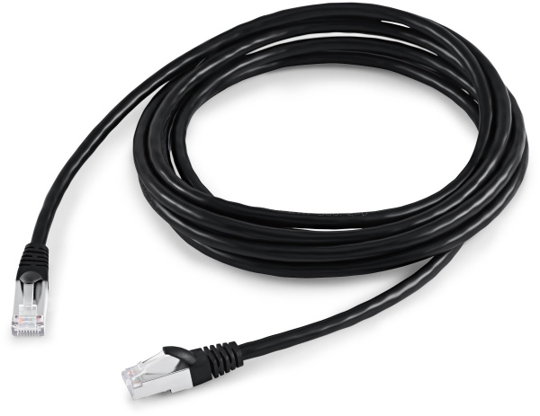 Патч-корд Buro BU-7-3M STP 4 пары cat.7 CCA molded 3м черный RJ-45 (m)-RJ-45 (m)