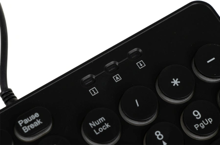 Клавиатура Оклик 420MRL черный USB slim Multimedia LED