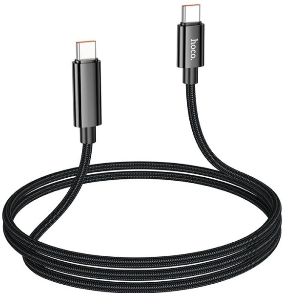 Кабель Hoco U125 TYPE-C 5A(11916) USB Type-C (m)-USB Type-C (m) 1.2м черный