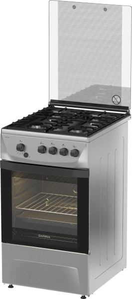 Плита Газовая Darina 1D1 GM 241 014 Х нержавеющая сталь реш.чугун