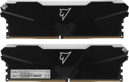 Память DDR4 2x8Gb 3600MHz Netac NTSRD4P36DP-16E Shadow RGB RTL PC4-28800 CL18 DIMM 288-pin 1.35В с радиатором Ret