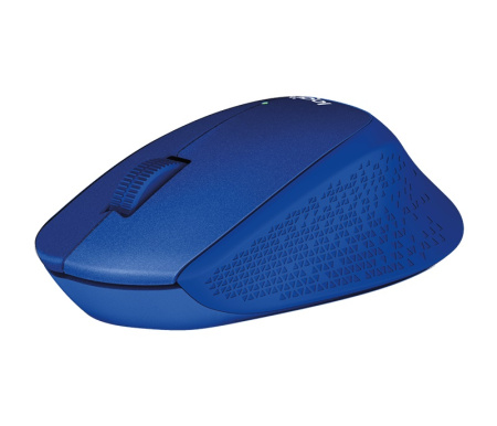 Мышь Logitech M330 Silent Plus синий оптическая (1000dpi) silent беспроводная USB (2but)