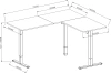 Стол для компьютера Cactus CS-EDXL-WWT столешница МДФ белый каркас белый 140x72x60см
