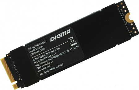 Накопитель SSD Digma PCI-E 4.0 x4 1Tb DGST4001TG33T Top G3 M.2 2280