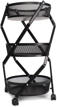 Этажерка Domfy DHC-FC30862 34.2x34.2x83.6см d=34.2см черный