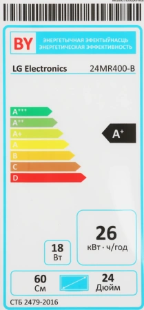 Монитор LG 23.8" 24MR400-B IPS FHD чер 5ms HDMI VGA 100Hz 250cd