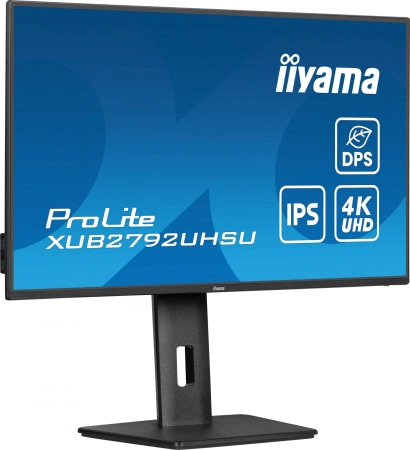 Монитор Iiyama 27" ProLite XUB2792UHSU-B6 черный IPS LED 16:9 HDMI M/M матовая HAS Piv 1300:1 350cd 178гр/178гр 3840x2160 60Hz DP 4K USB 6.3кг