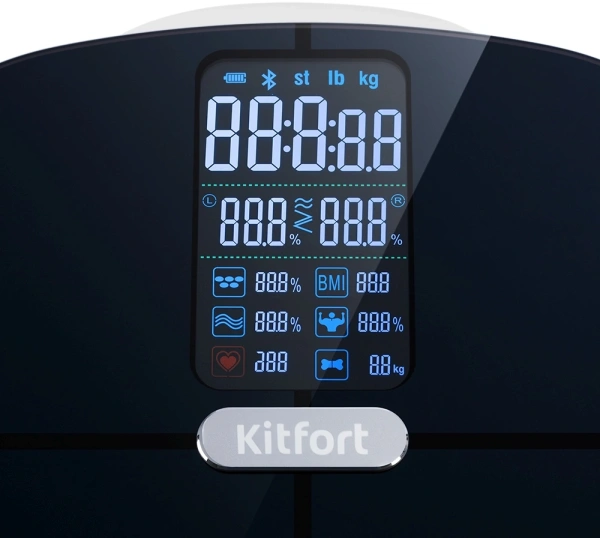 Весы напольные электронные Kitfort КТ-809 макс.180кг черный