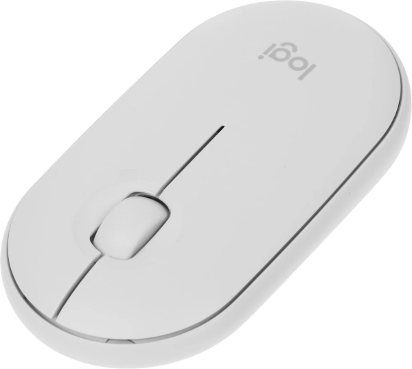 Мышь Logitech Pebble M350 белый оптическая 1000dpi беспров. BT/Radio USB 2but (910-005541)