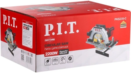 Циркулярная пила (дисковая) P.I.T. PKS235-C 2200Вт (ручная)