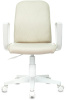 Кресло Бюрократ CH-W327 слоновая кость OR-10 эко.кожа крестов. пластик пластик белый
