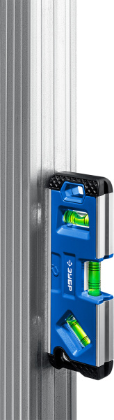 Уровень Зубр Профессионал 34552 пузырьковый 3глаз. магнит. синий/черный