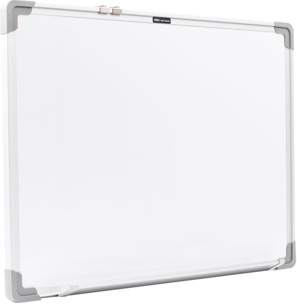 Доска магнитно-маркерная Deli E39032A лак белый 60x45см алюминиевая рама