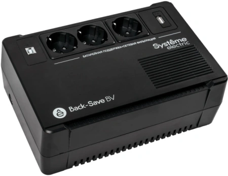 Источник бесперебойного питания Systeme Electriс BV BVSE600RS 360Вт 600ВА черный