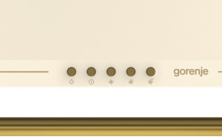Вытяжка каминная Gorenje Classico WHC63CLI бежевый управление: кнопочное (1 мотор)