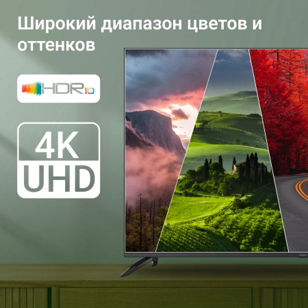 Телевизор LED Digma 65" DM-LED65UBB40 Smart Салют ТВ Frameless черный/4K Ultra HD/DVB-T/60Hz/DVB-T2/