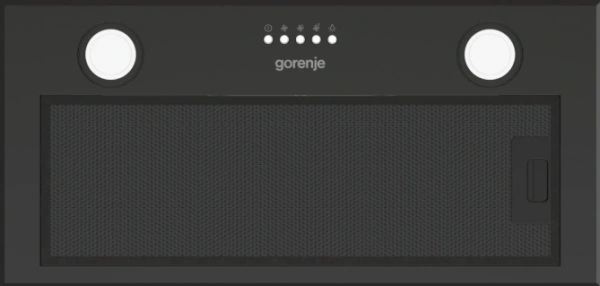 Вытяжка встраиваемая Gorenje BHI626E6B черный управление: кнопочное (1 мотор)