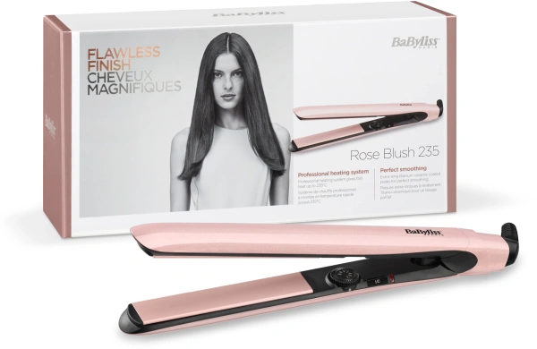 Выпрямитель Babyliss 2498PRE розовый макс.темп.:230С