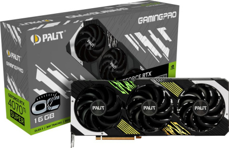 Видеокарта Palit PCI-E 4.0 RTX4070Ti SUPER GAMINGPRO OC NV RTX4070TI Super 16Gb 256bit GDDR6X 2340/2