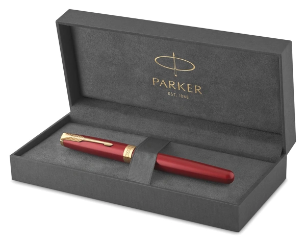 Ручка роллер Parker Sonnet Core T539 (CW1931475) LaqRed GT F черн. черн. подар.кор.
