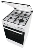 Плита Комбинированная Gorenje GK5A21WH белый/черный (стеклянная крышка) реш.сталь