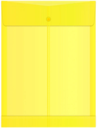 Конверт на кнопке Бюрократ -PK870 A4 вертик. расшир. пластик 0.18мм ассорти