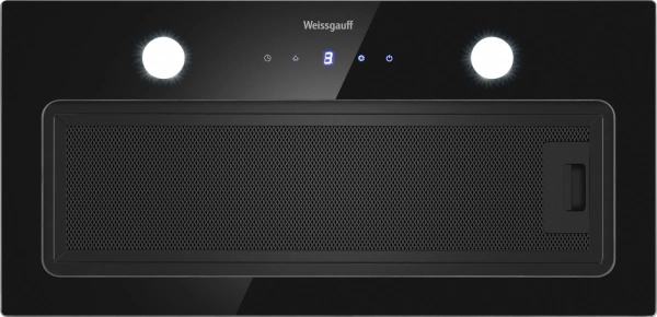 Вытяжка встраиваемая Weissgauff Dubhe 600 Touch черный управление: кнопочное (1 мотор)
