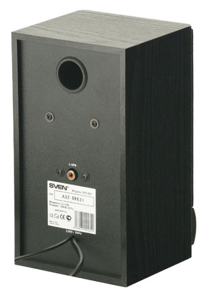 Колонки Sven SPS-607 2.0 черный 6Вт