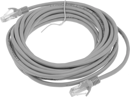 Патч-корд PP12-5M 1000G UTP 4 пары cat5E CCA molded 5м серый RJ-45 (m)-RJ-45 (m)