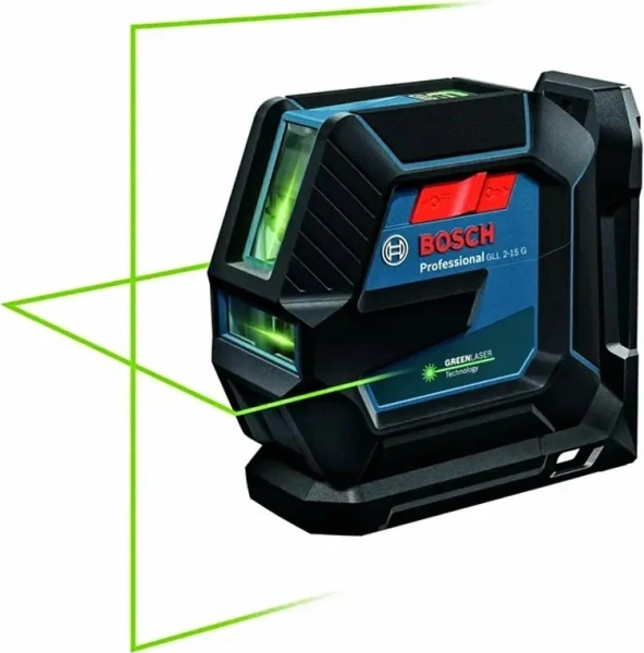 Нивелир лазерн. Bosch GLL 2-15G 2кл.лаз. 540нм цв.луч. зеленый 2луч. (0601063W02)