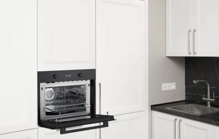 Духовой шкаф Электрический Weissgauff OE 449 PDB Black Edition черный