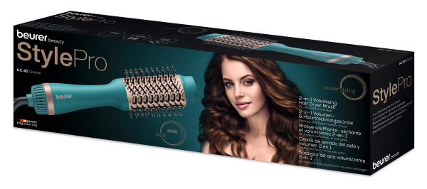 Фен-щетка Beurer HC45 Ocean 1000Вт бирюзовый