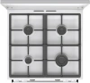 Плита Комбинированная Gorenje GKS6C71WF белый (металлическая крышка) реш.чугун