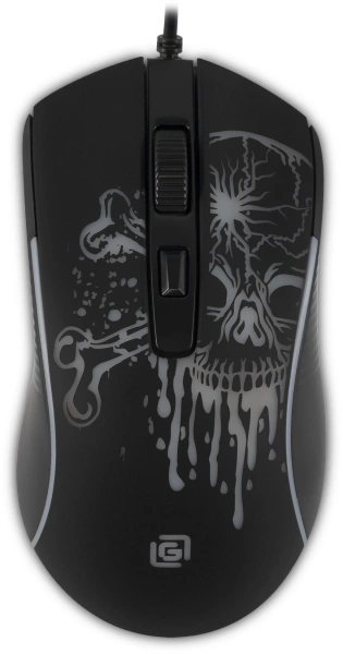 Мышь Оклик 702G черный оптическая 3600dpi USB для ноутбука 4but (1902907)