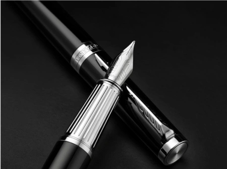 Ручка перьев. Parker Ingenuity Core F570 (2181994) Black СT F ст.нерж. подар.кор.