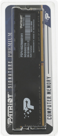 Память DDR4 16Gb 2666MHz Patriot PSP416G266681H1 Signature Premium RTL PC4-21300 CL19 DIMM 288-pin 1.2В single rank с радиатором Ret