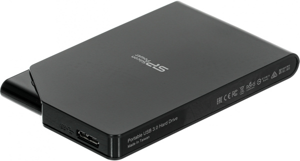 Жесткий диск Silicon Power USB 3.0 1Tb SP010TBPHDS03S3K S03 Stream 2.5" черный