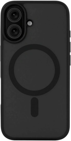 Чехол (клип-кейс) uBear для Apple iPhone 16 Cloud with MagSafe черный (CS427BL61MT-I24M)