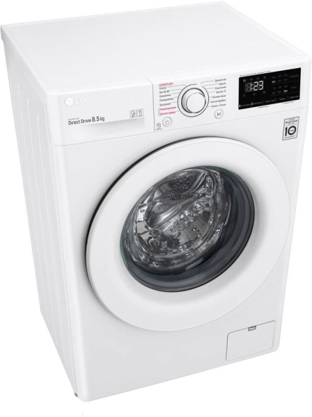 Стиральная машина LG F2V3GS3W класс: A загр.фронтальная макс.:8.5кг белый инвертер