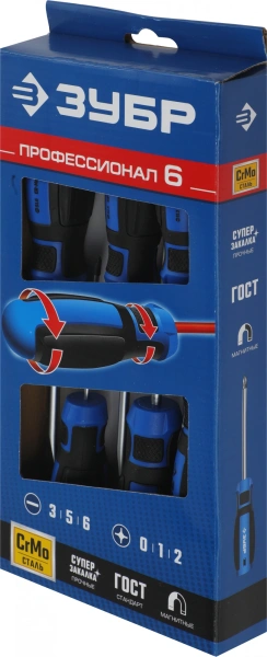 Набор отверточный Зубр 25239 6 предметов