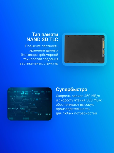 Накопитель SSD Silicon Power SATA III 1Tb SP001TBSS3A55S25 Ace A55 2.5"