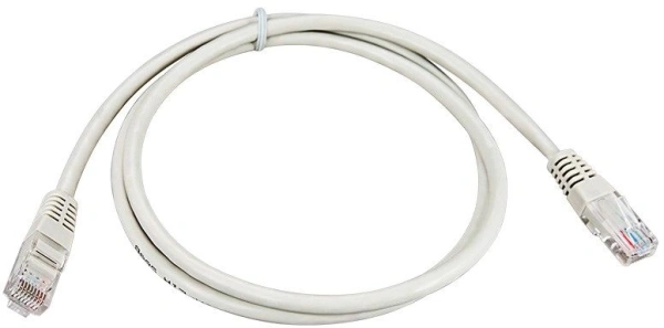Патч-корд Rexant 18-1002 UTP RJ-45 вил.-RJ-45 мод. кат.5E 1м серый ПВХ